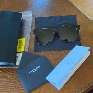 Authentic Saint Laurent tortoise shell sunglasses